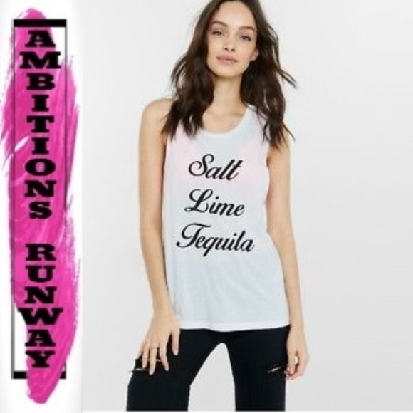 Express Tops - Express Cami Stretch Tequila Graphic Tank